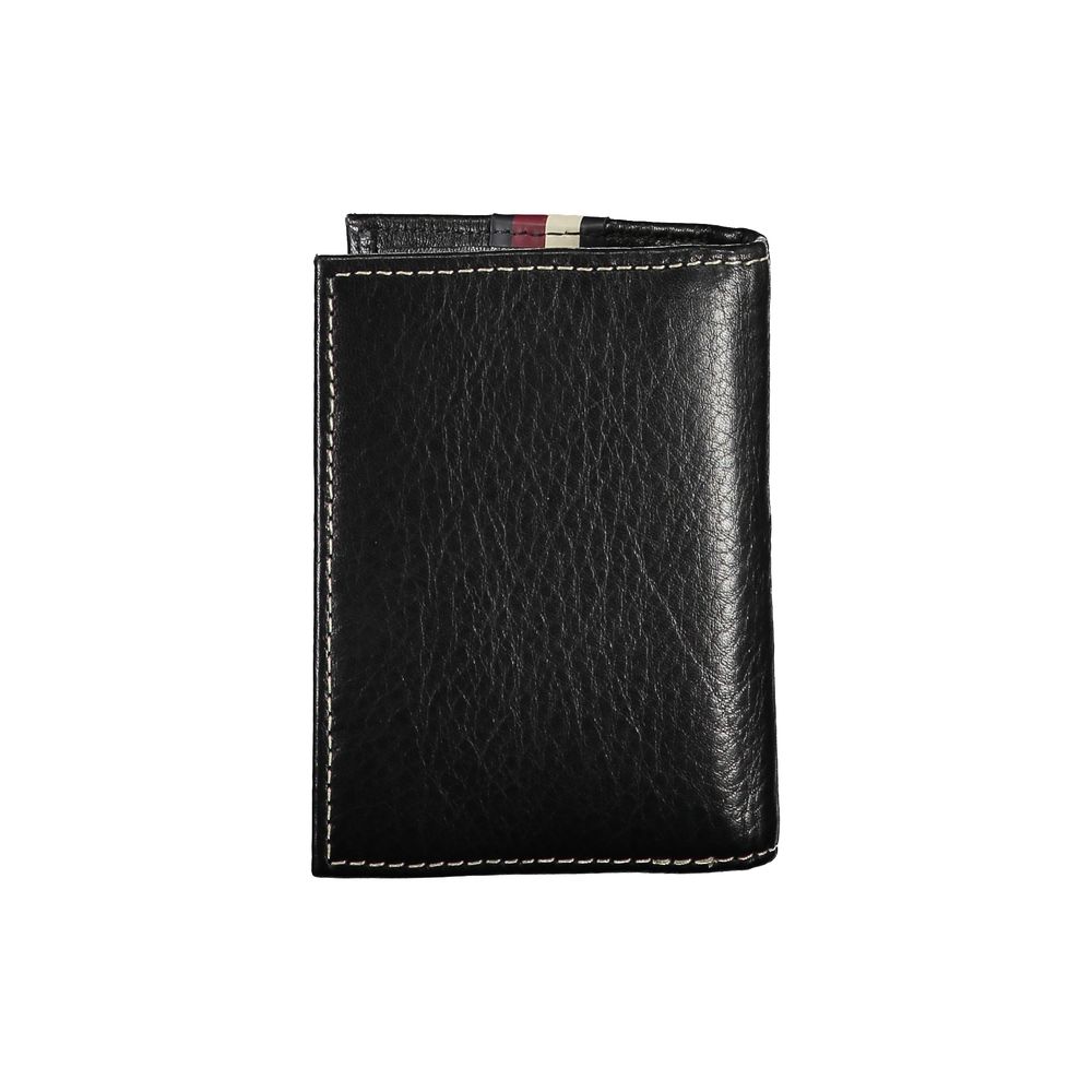 Tommy Hilfiger Black Leather Men Wallet