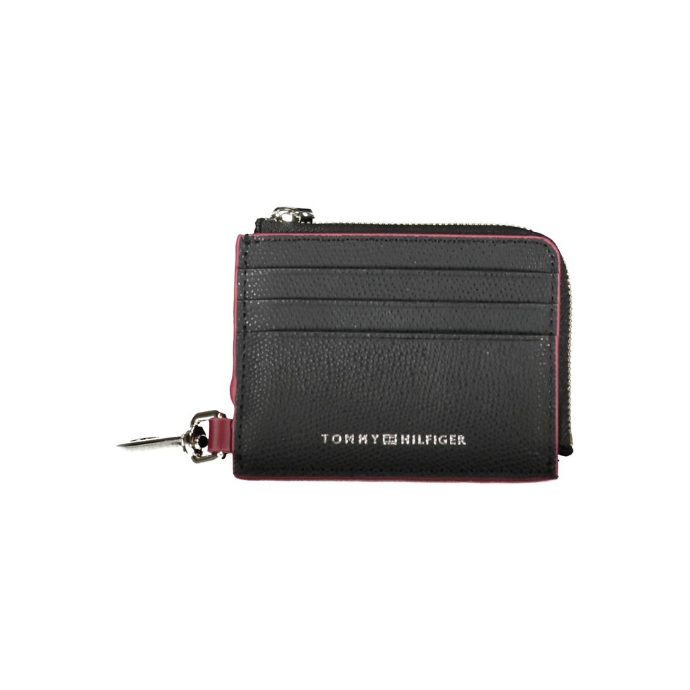 Tommy Hilfiger Black Leather Men Wallet Holder - Luxe Marca
