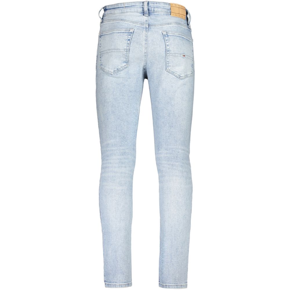 Tommy Hilfiger Azzurro Cotton Men's Tapered Jean - Luxe Marca