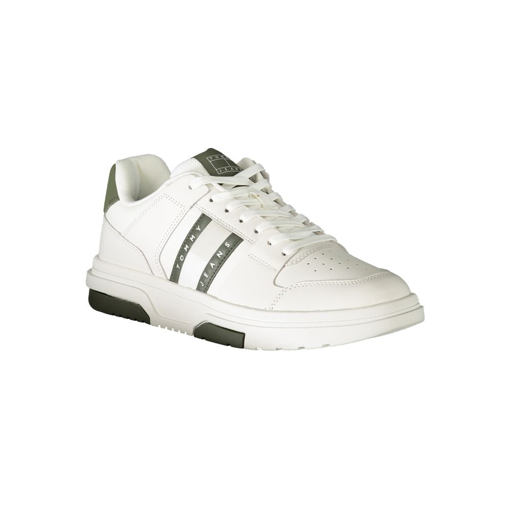 Tommy Hilfiger White Polyethylene Men Sneaker - Luxe Marca