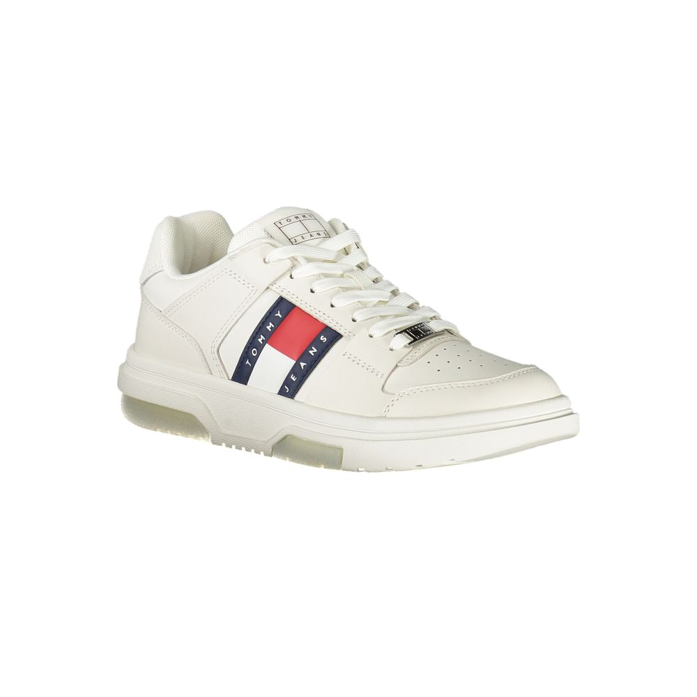 Tommy Hilfiger Bianco Polyurethane Women Sneaker
