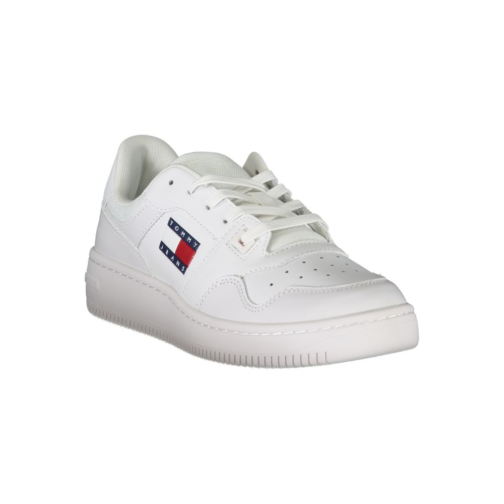 Tommy Hilfiger White Leather Women Sneaker - Luxe Marca