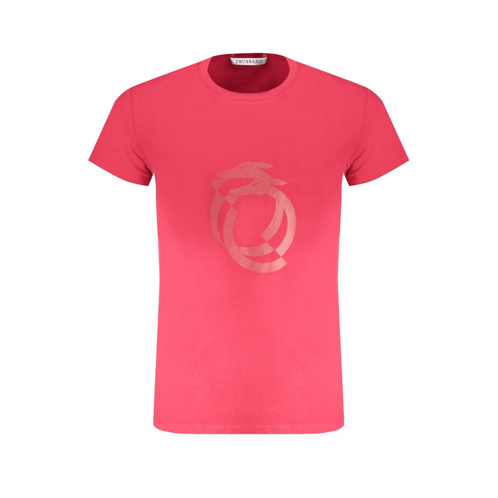 Trussardi Rosso Cotton Men T-Shirt - Luxe Marca