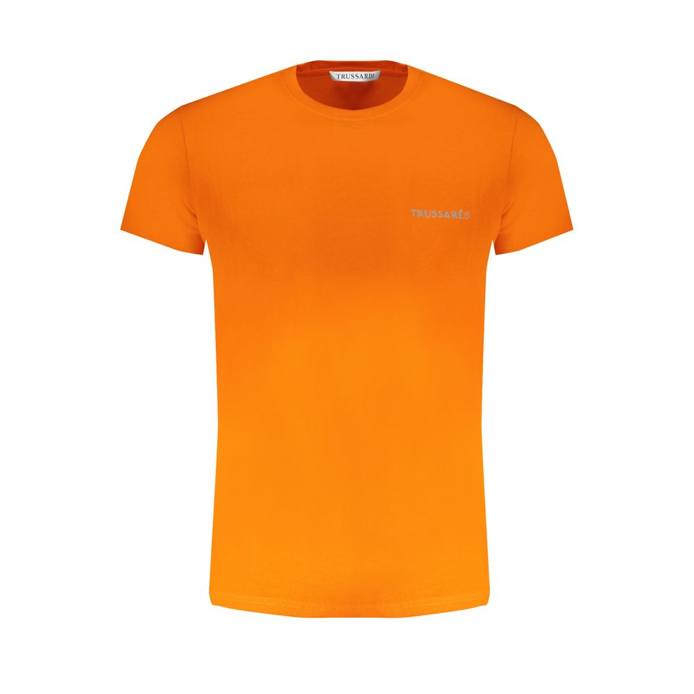 Trussardi Arancione Cotton Men T-Shirt - Luxe Marca