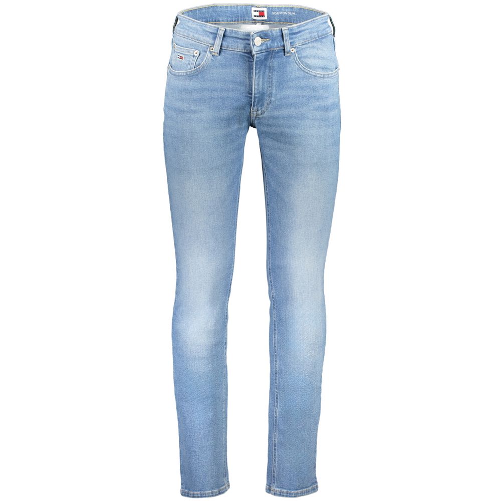 Tommy Hilfiger Azzurro Cotton Slim Men Jeans - Luxe Marca
