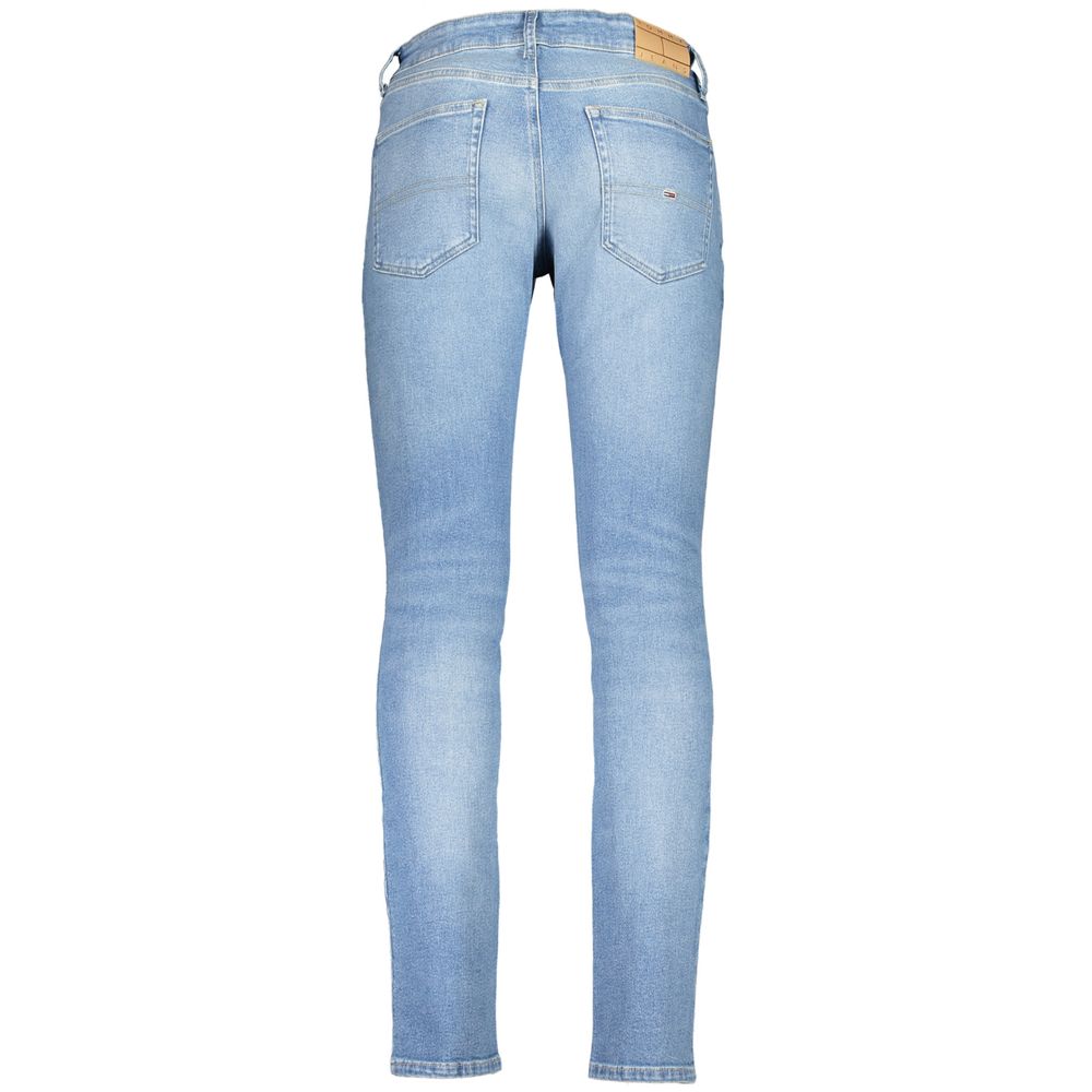 Tommy Hilfiger Azzurro Cotton Slim Men Jeans - Luxe Marca