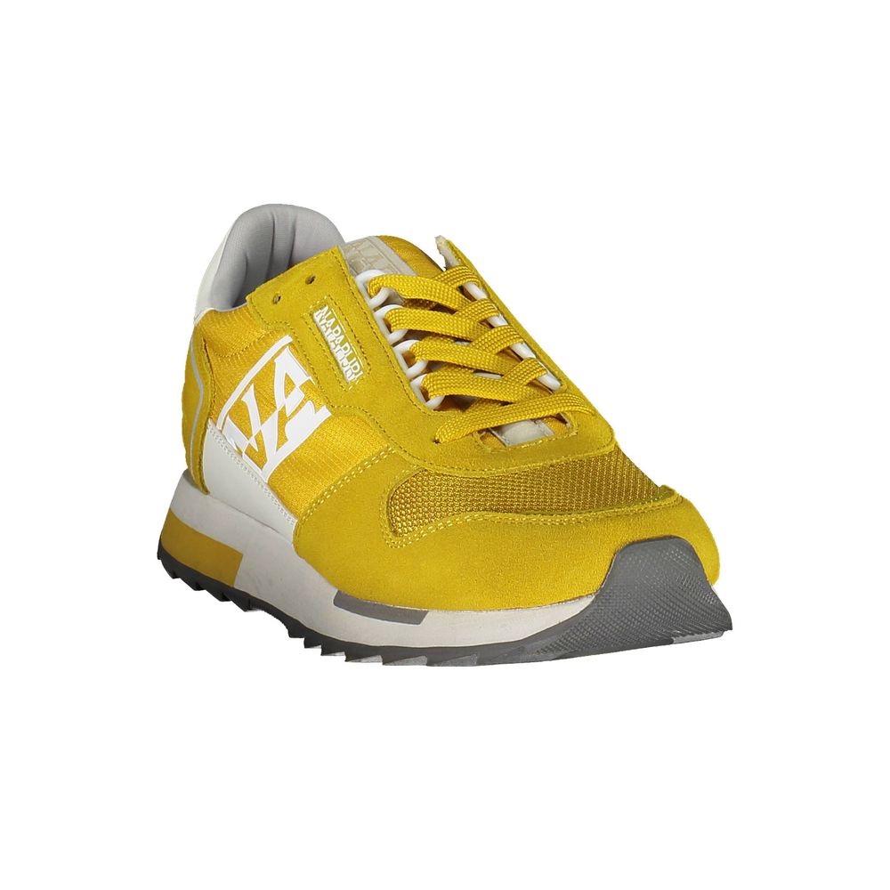 Napapijri Yellow Polyurethane Men Sneaker