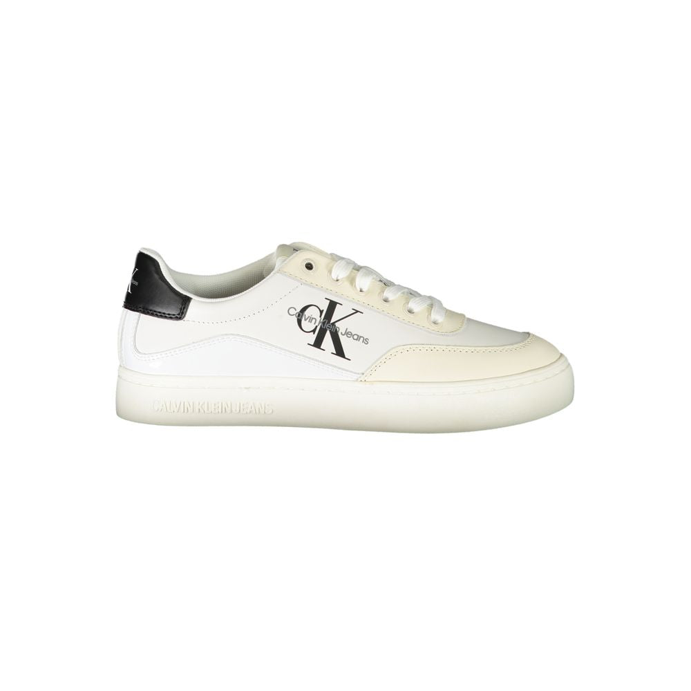 Calvin Klein White Polyurethane Women Sneaker - Luxe Marca