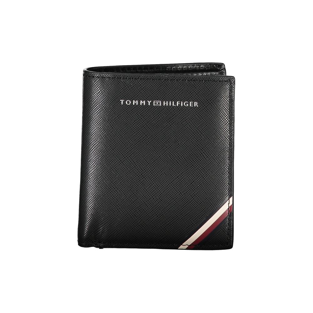 Tommy Hilfiger Black Leather Men's Wallet - Luxe Marca
