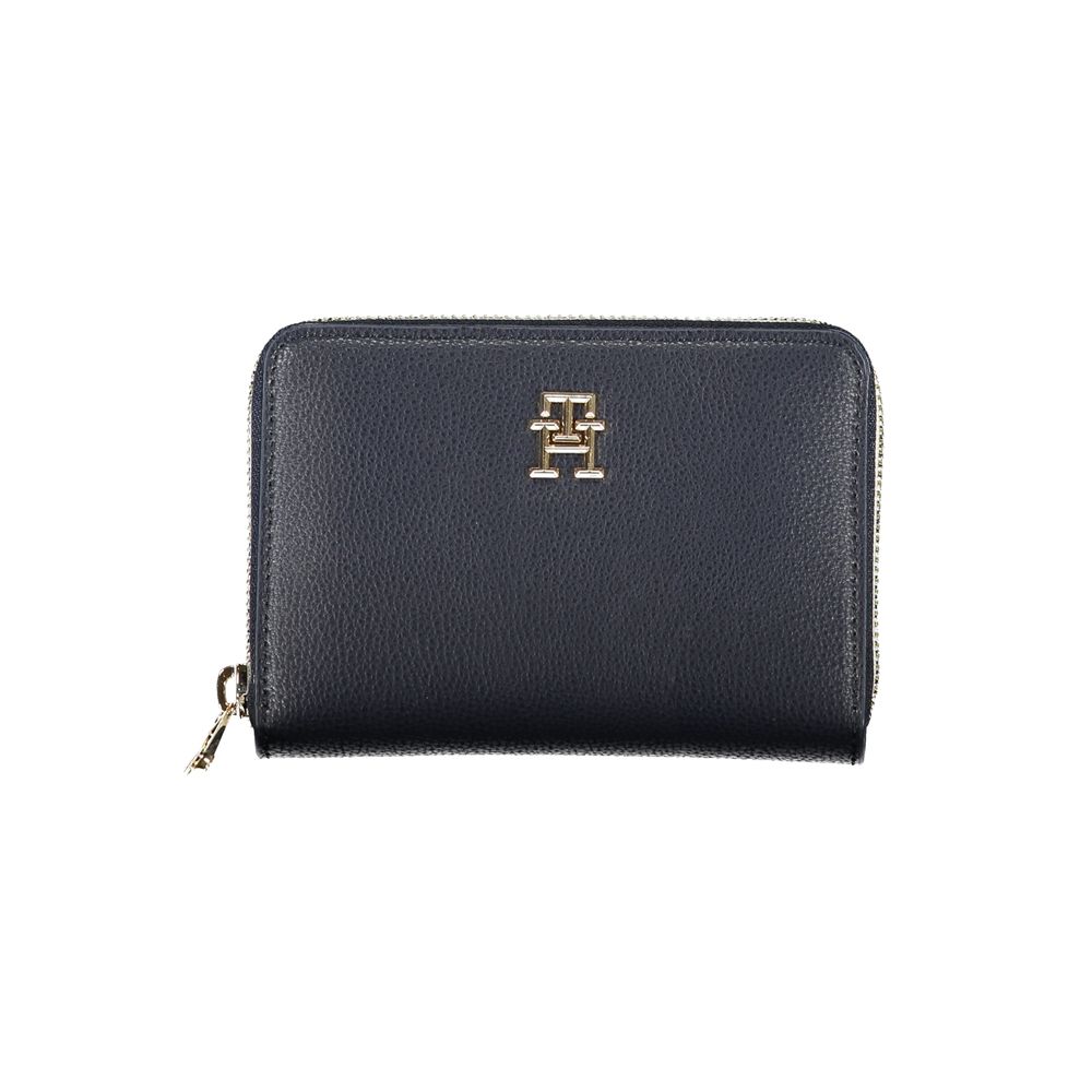 Tommy Hilfiger Blue Polyurethane Women Wallet - Luxe Marca