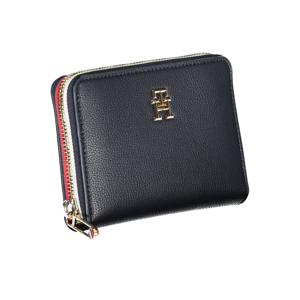 Tommy Hilfiger Blue Polyurethane Women Wallet - Luxe Marca