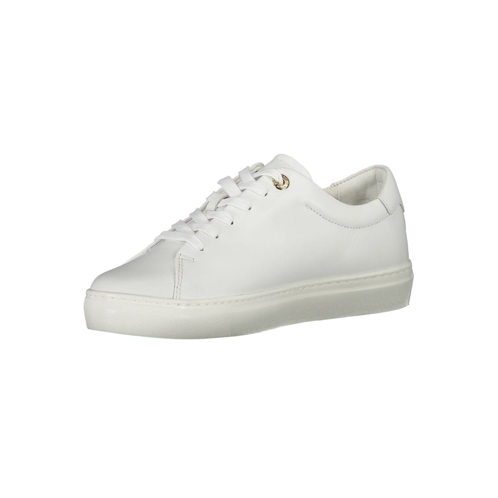 Tommy Hilfiger Bianco Leather Women Sneaker - Luxe Marca