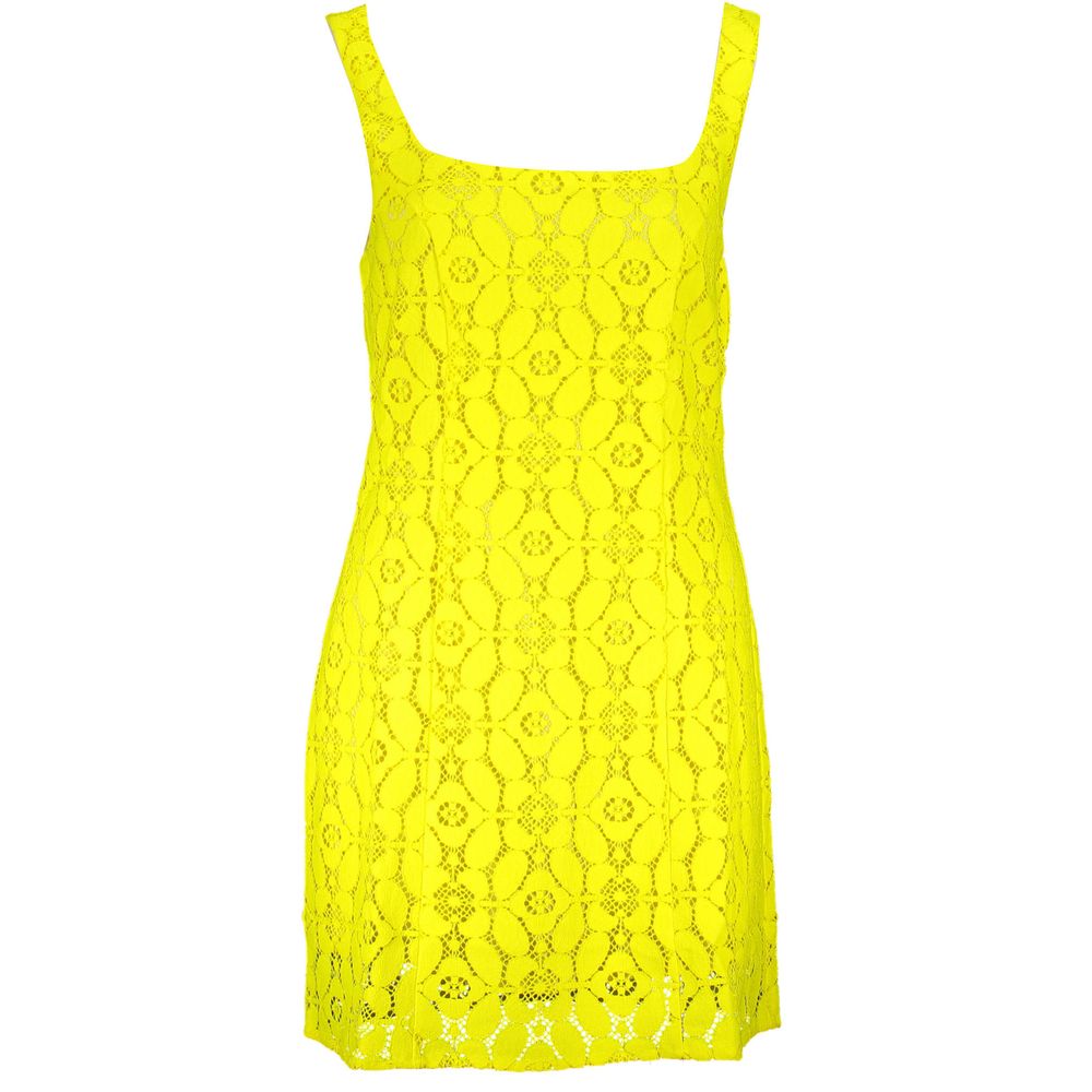Desigual Yellow Polyester Women Dress - Luxe Marca