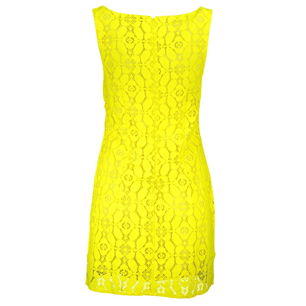 Desigual Yellow Polyester Women Dress - Luxe Marca