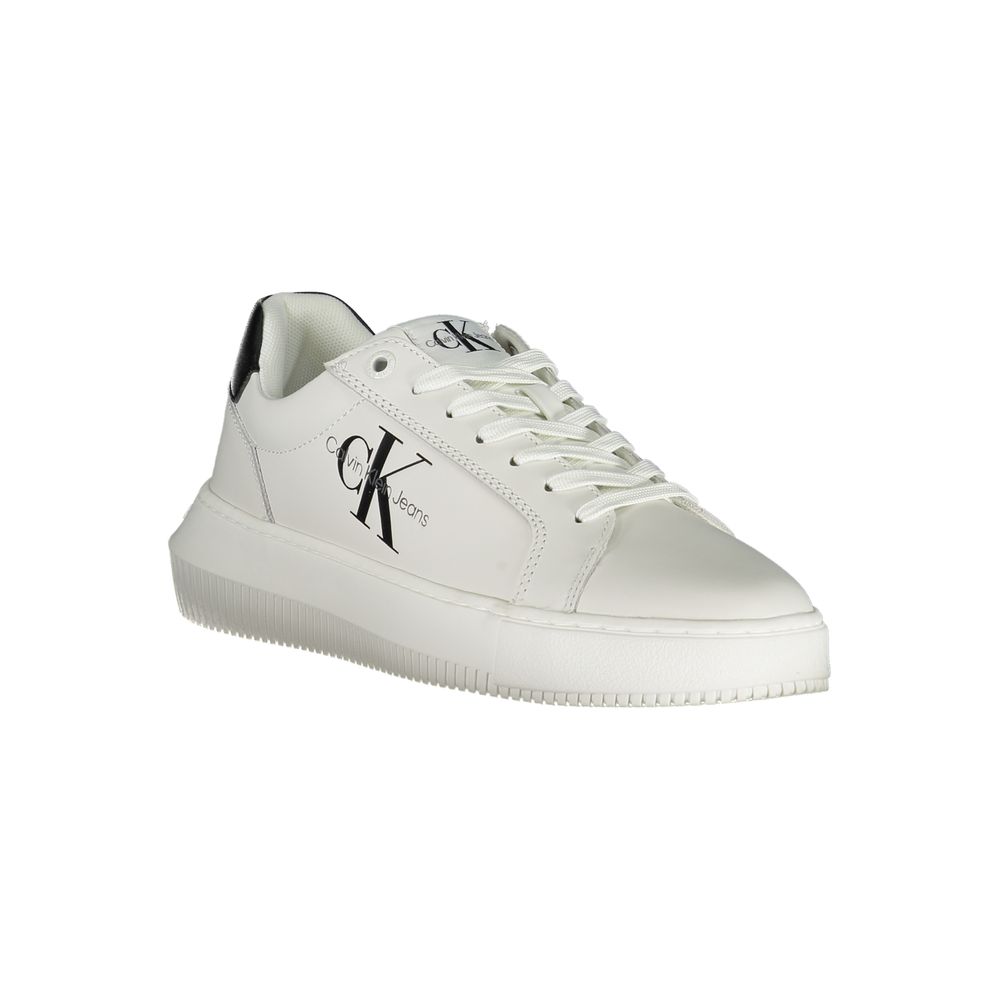 Calvin Klein White Leather Women Sneaker - Luxe Marca