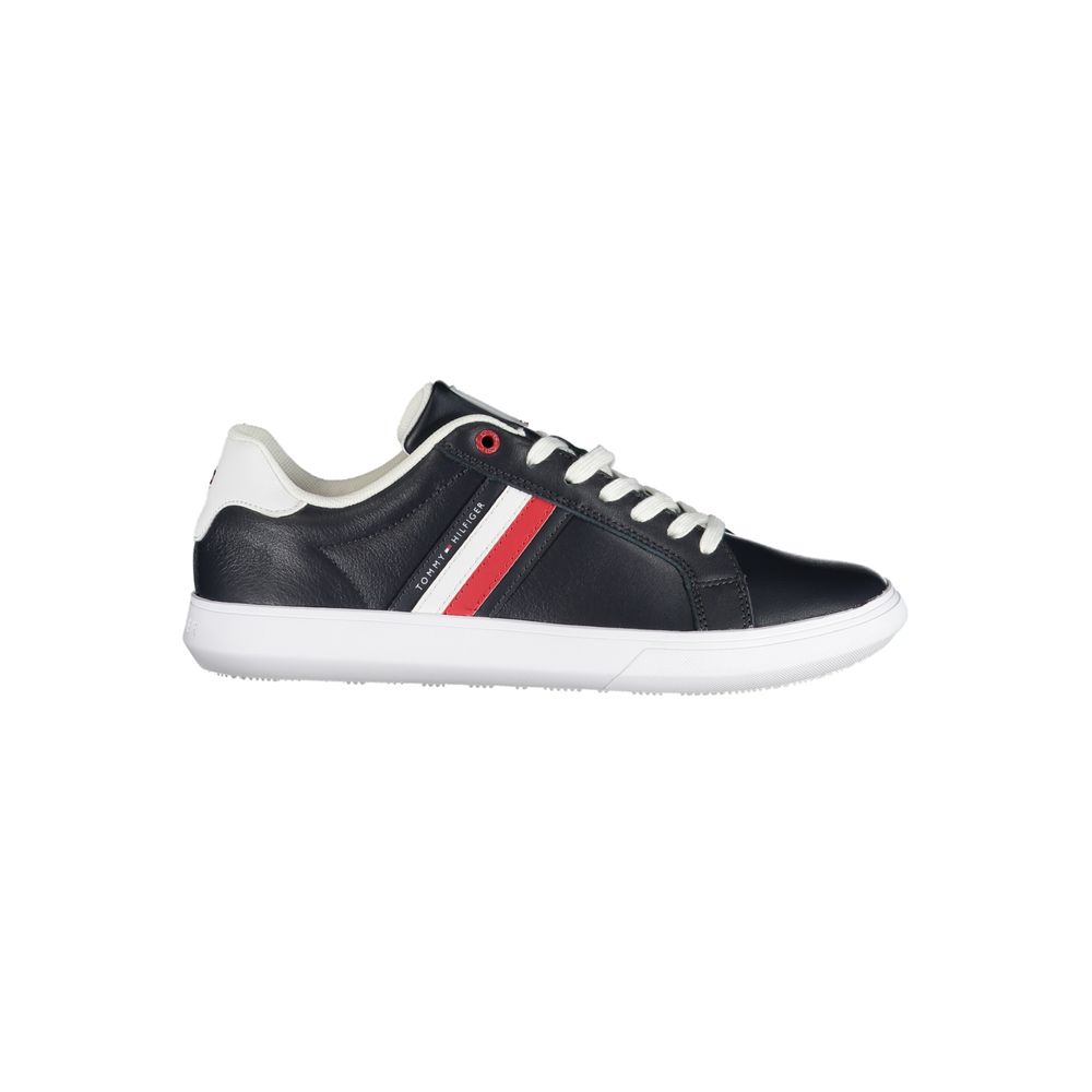 Tommy Hilfiger Blue Leather Men Sneaker - Luxe Marca