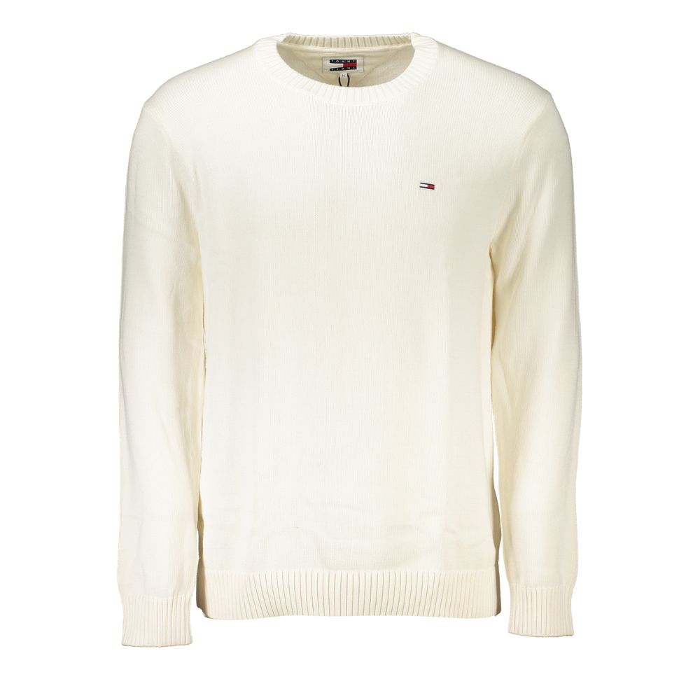 Tommy Hilfiger White Cotton Men's Sweater - Luxe Marca