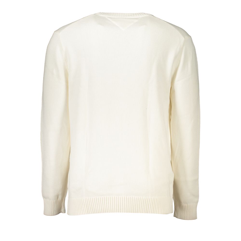 Tommy Hilfiger White Cotton Men's Sweater - Luxe Marca
