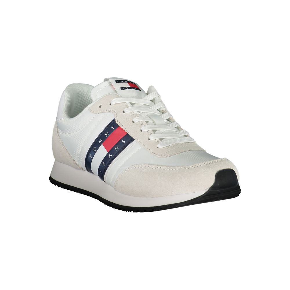 Tommy Hilfiger Bianco Polyester Men Sneaker - Luxe Marca