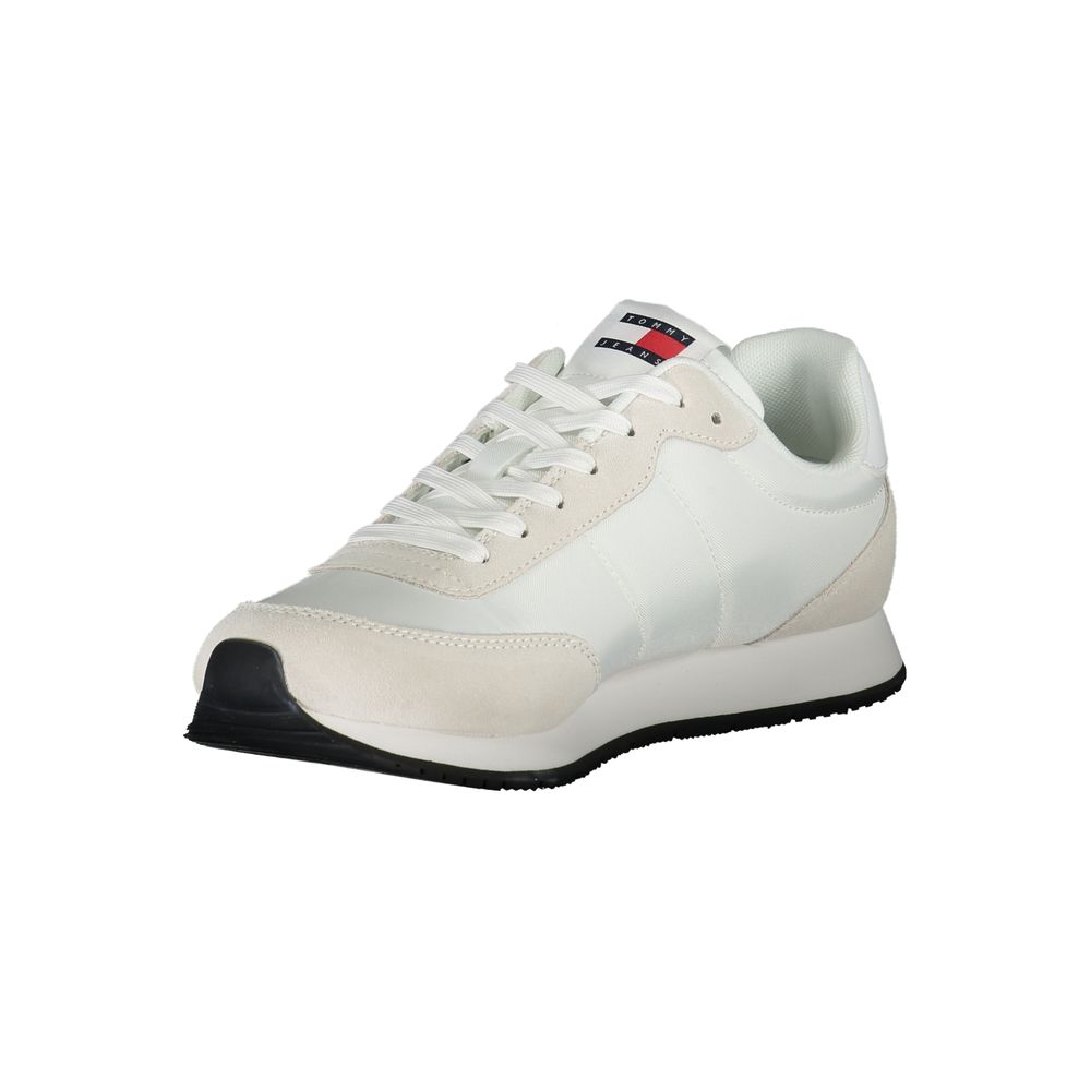 Tommy Hilfiger Bianco Polyester Men Sneaker - Luxe Marca