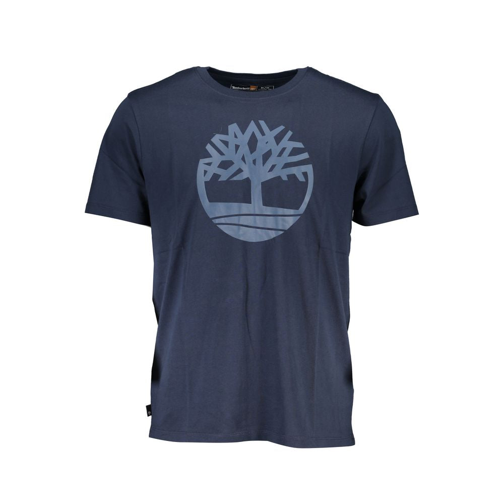 Timberland Blue Organic Cotton Men's T-Shirt - Luxe Marca