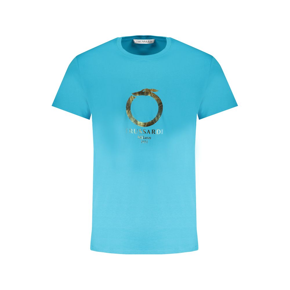 Trussardi Azzurro Cotton Men T-Shirt - Luxe Marca