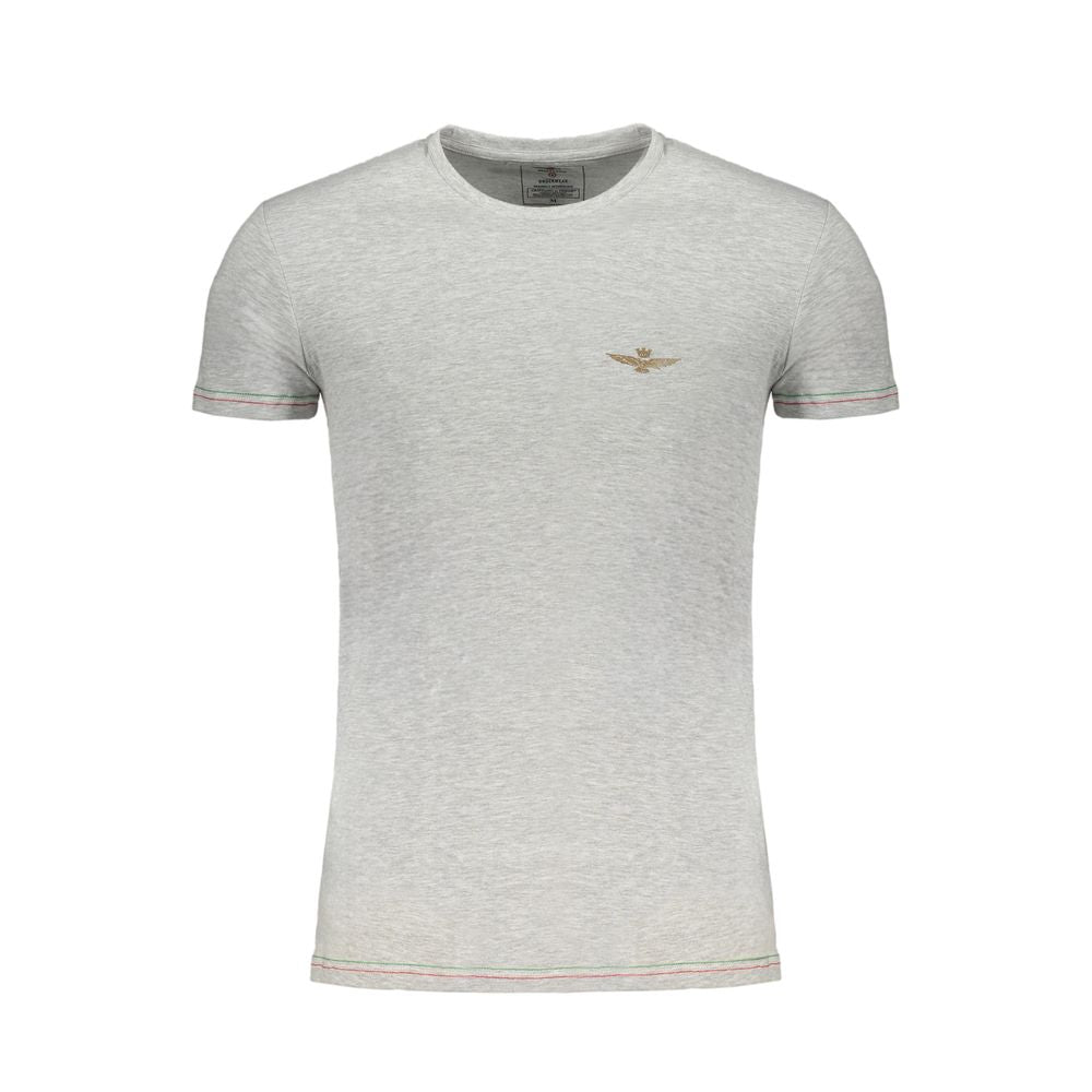 Aeronautica Militare Grigio Cotton Men T-Shirt - Luxe Marca