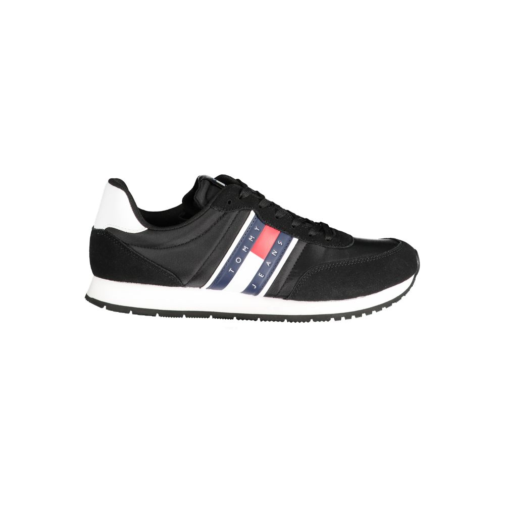 Tommy Hilfiger Nero Polyester Men Sneaker - Luxe Marca