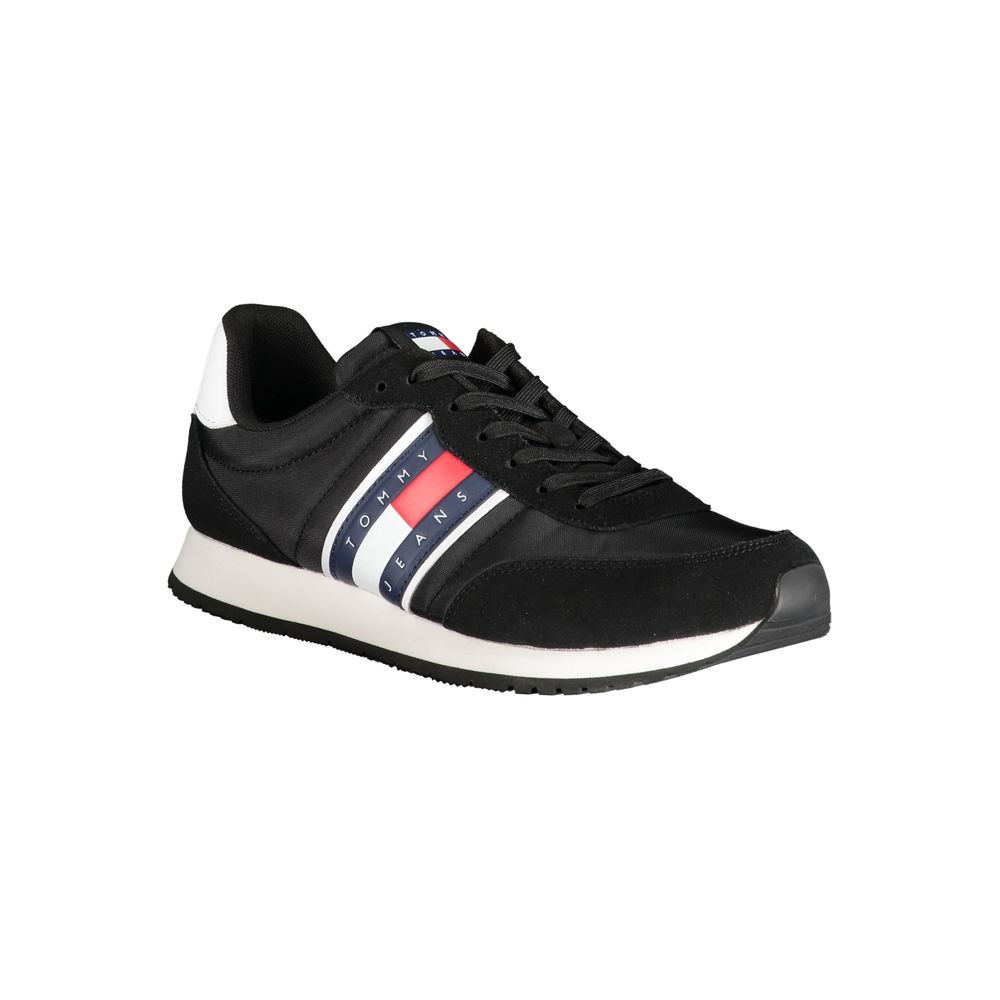 Tommy Hilfiger Nero Polyester Men Sneaker - Luxe Marca