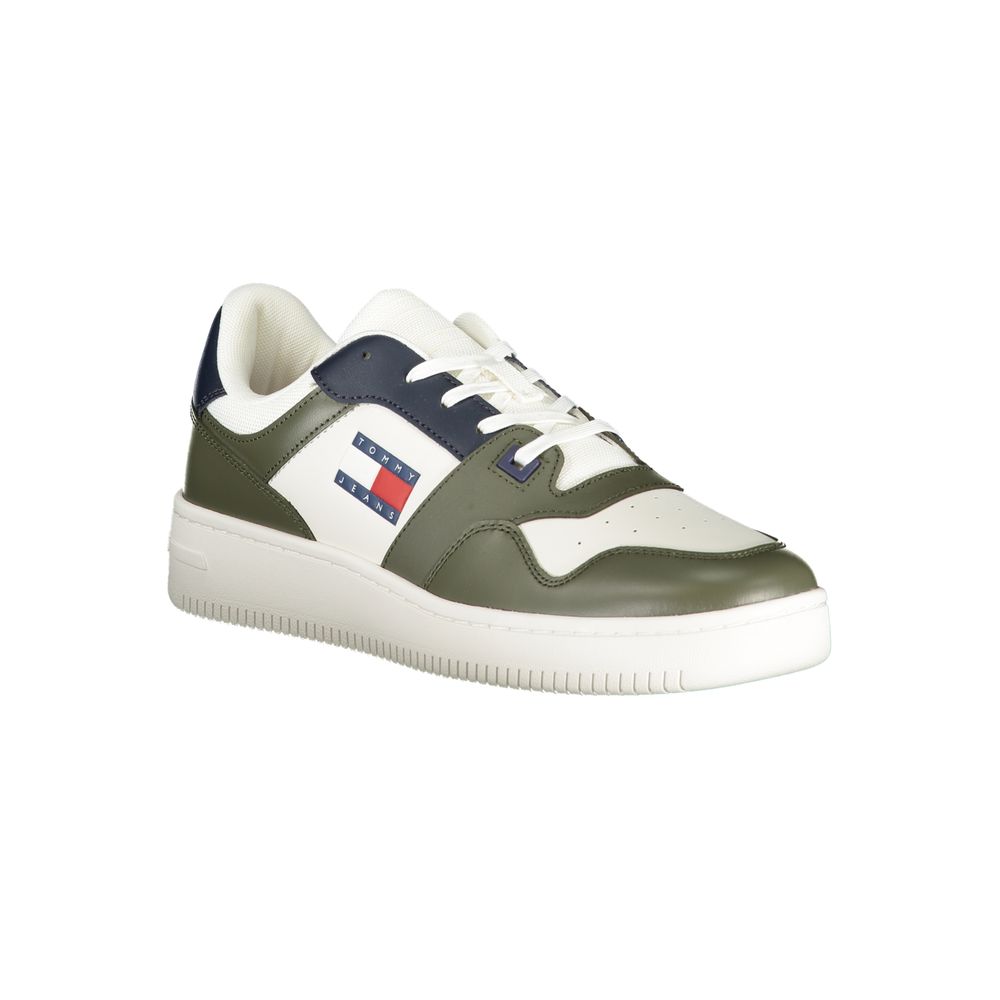Tommy Hilfiger Verde Leather Men Sneaker - Luxe Marca