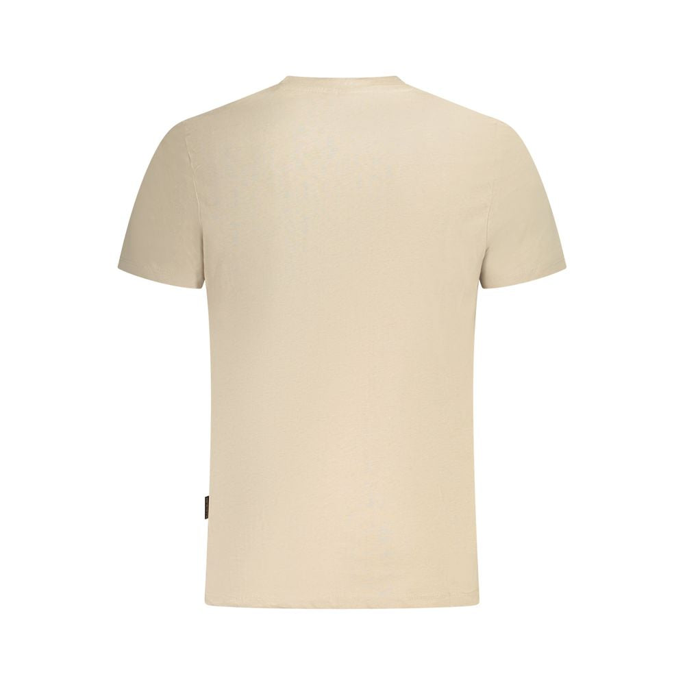 Napapijri Beige Cotton Mens T-Shirt