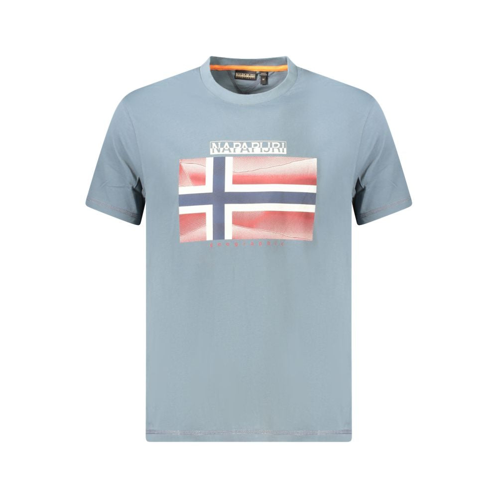 Napapijri Grigio Cotton Men T-Shirt