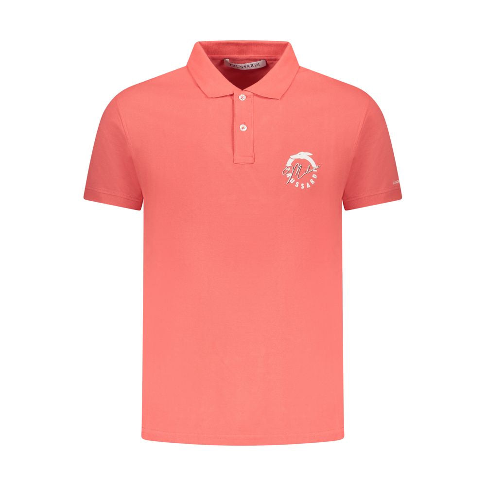 Trussardi Rosa Cotton Men Polo
