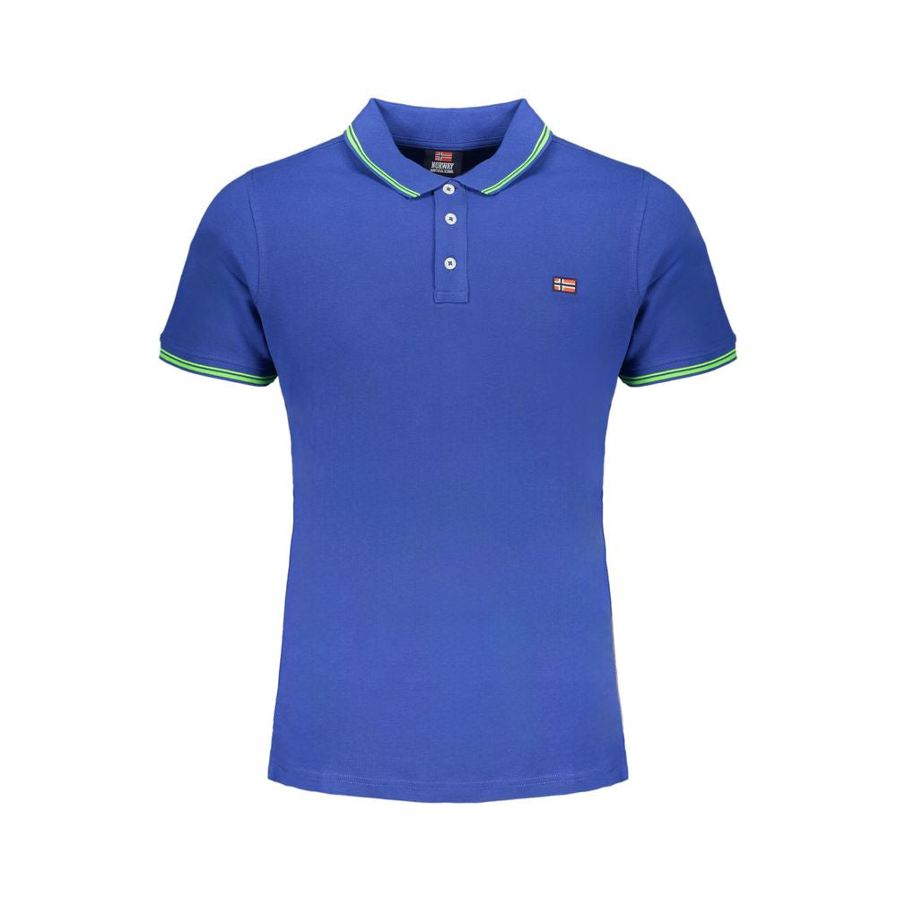 Norway 1963 Blu Cotton Men Polo