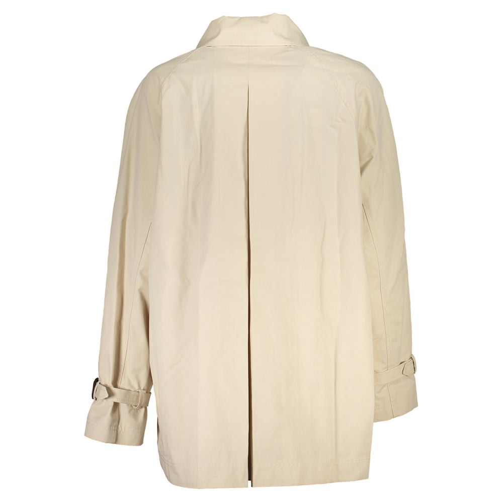 Tommy Hilfiger Beige Cotton Womens Trench Coat - Luxe Marca