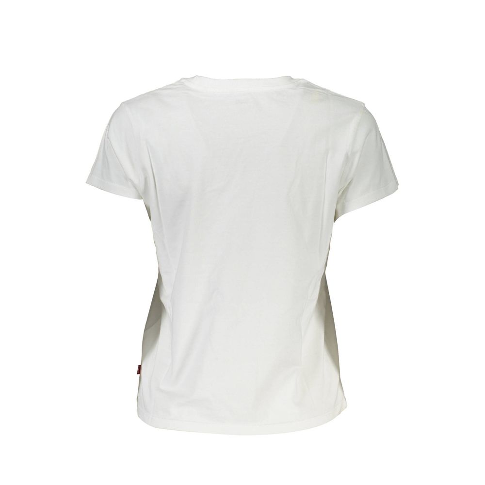Levi's White Cotton Women's T-Shirt