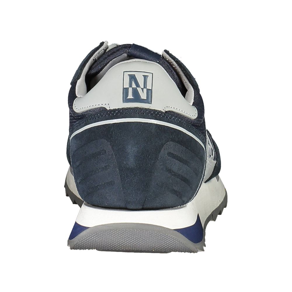 Napapijri Blue Leather Mens Sneaker
