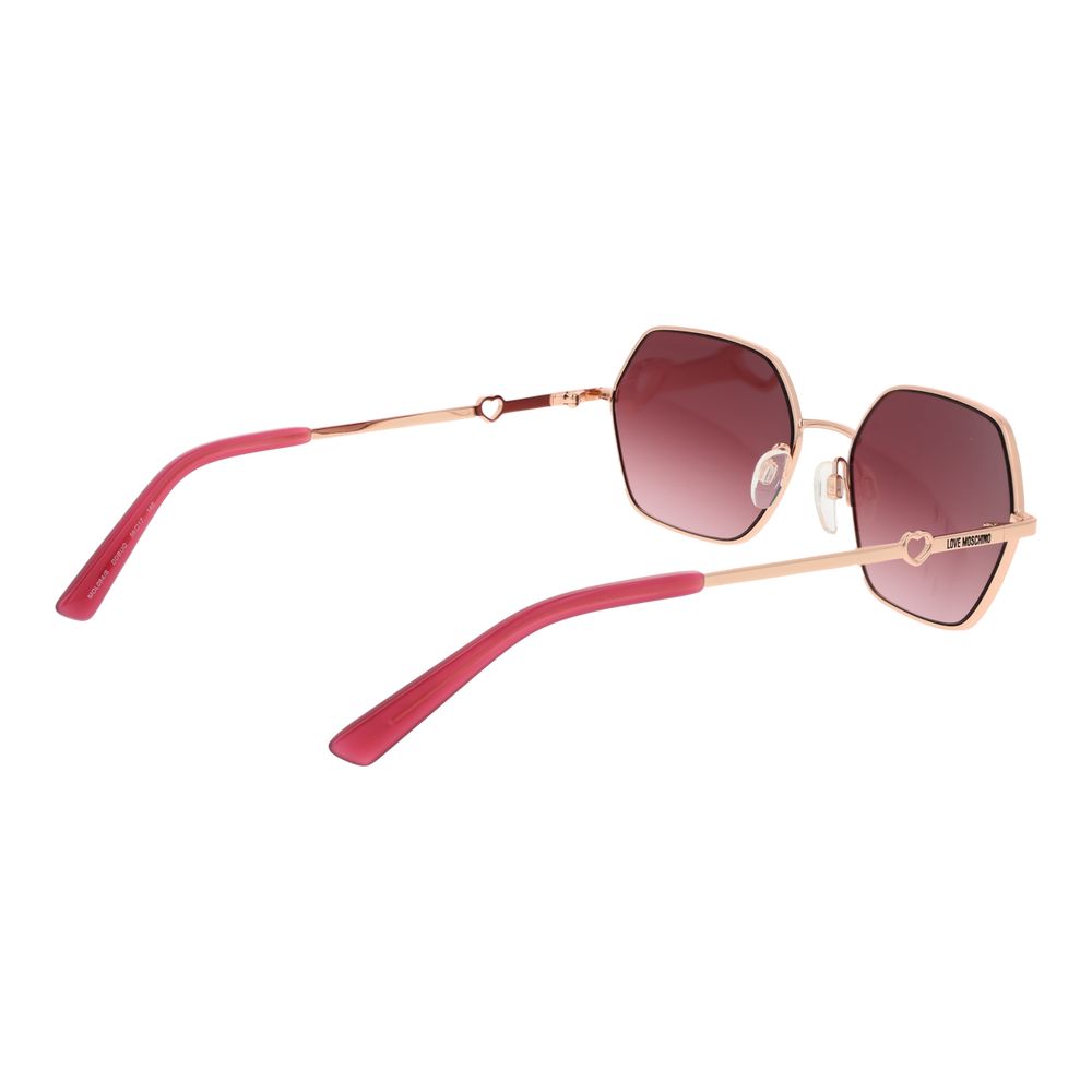 Love Moschino Rose Gold Metal Sunglasses