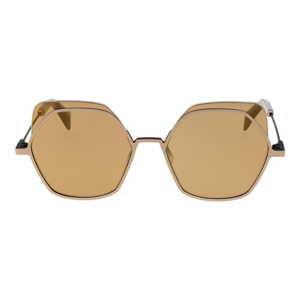 Yohji Yamamoto Gold Stainless Steel Sunglasses - Luxe Marca