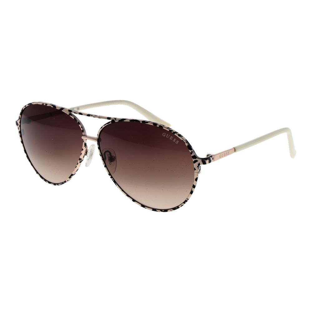 Guess Beige Metal Sunglasses - Luxe Marca
