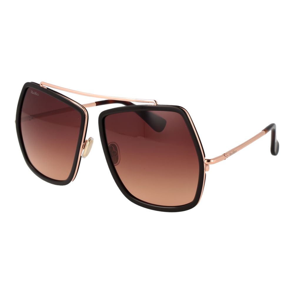 Max Mara Brown Metal Sunglasses - Luxe Marca