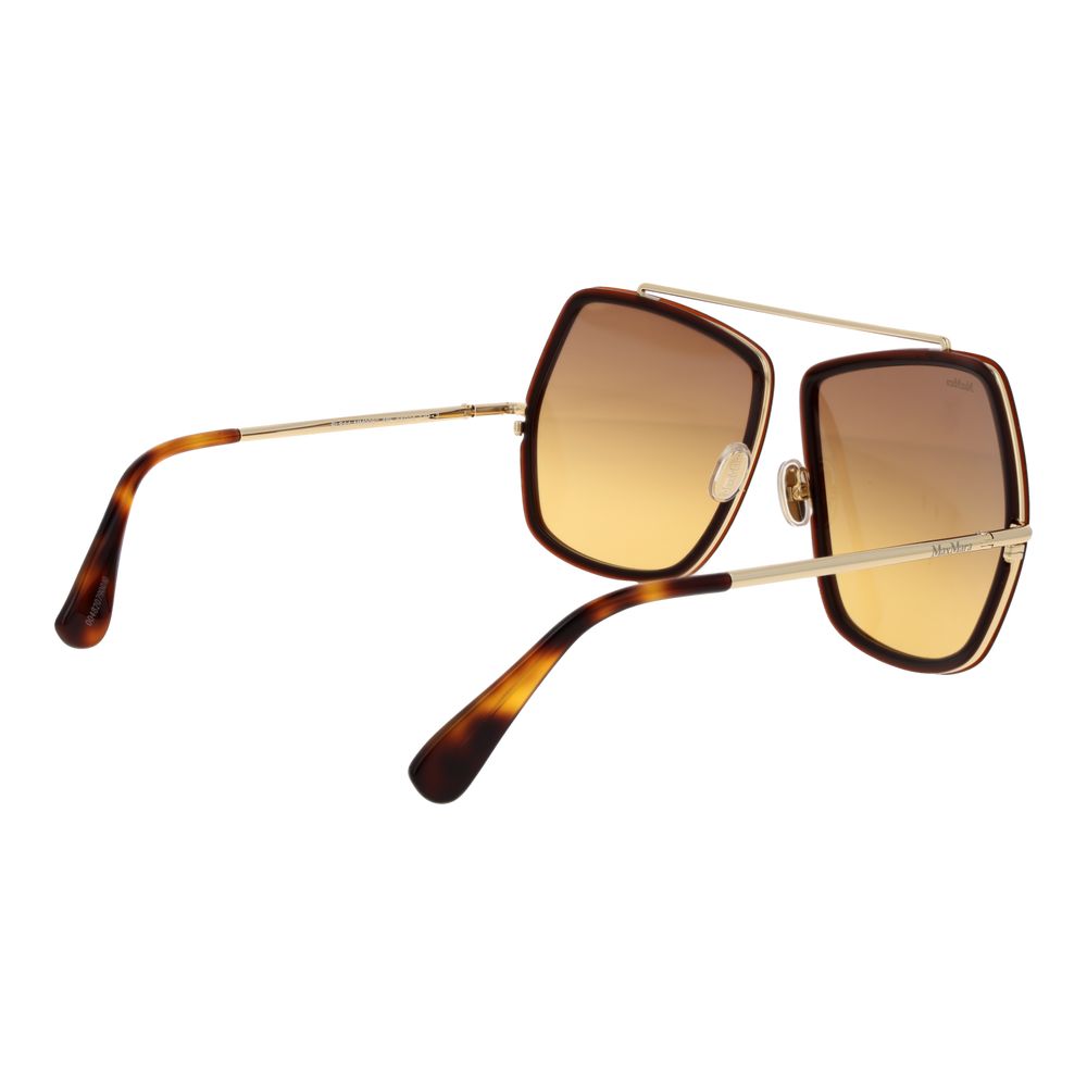 Max Mara Brown Metal Sunglasses - Luxe Marca