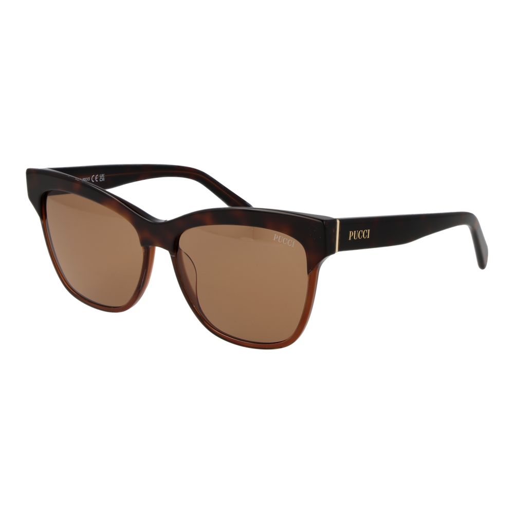 Emilio Pucci Brown Acetate Sunglasses - Luxe Marca