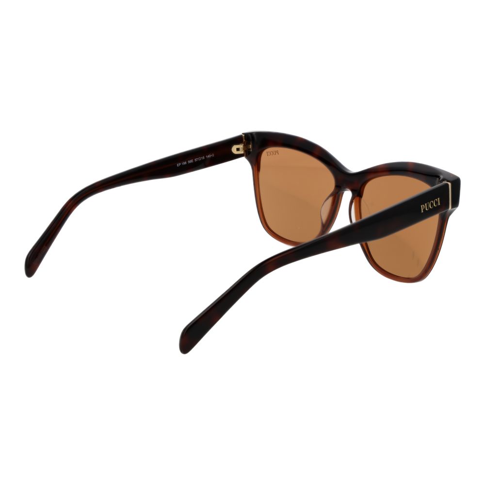 Emilio Pucci Brown Acetate Sunglasses - Luxe Marca