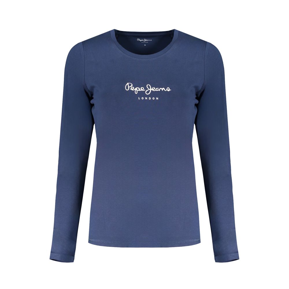Pepe Jeans Blue Cotton Women T-Shirt