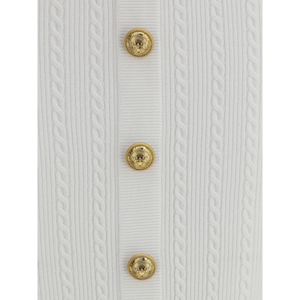 تنورة بالمان محبوكة متوسطة الطول