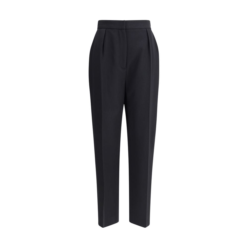 Balmain Black Wool Dress Pants - Luxe Marca