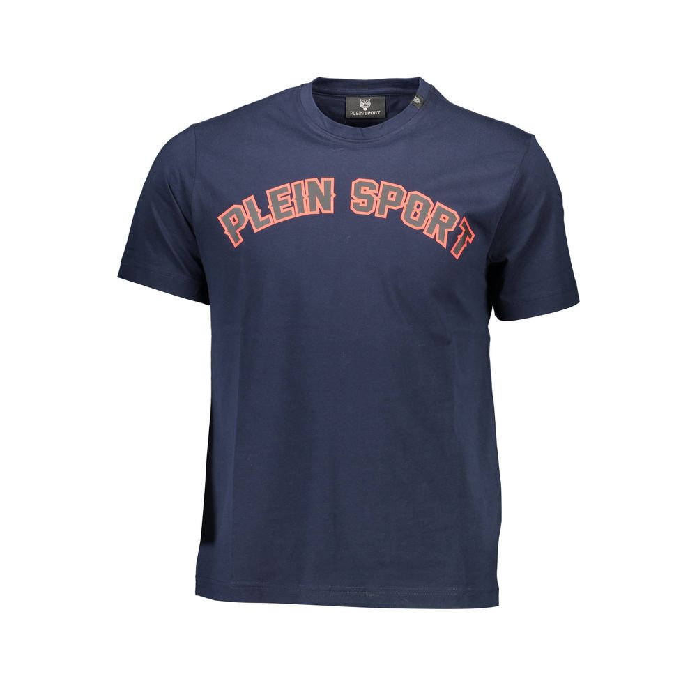 تي شيرت قطني أزرق من Plein Sport