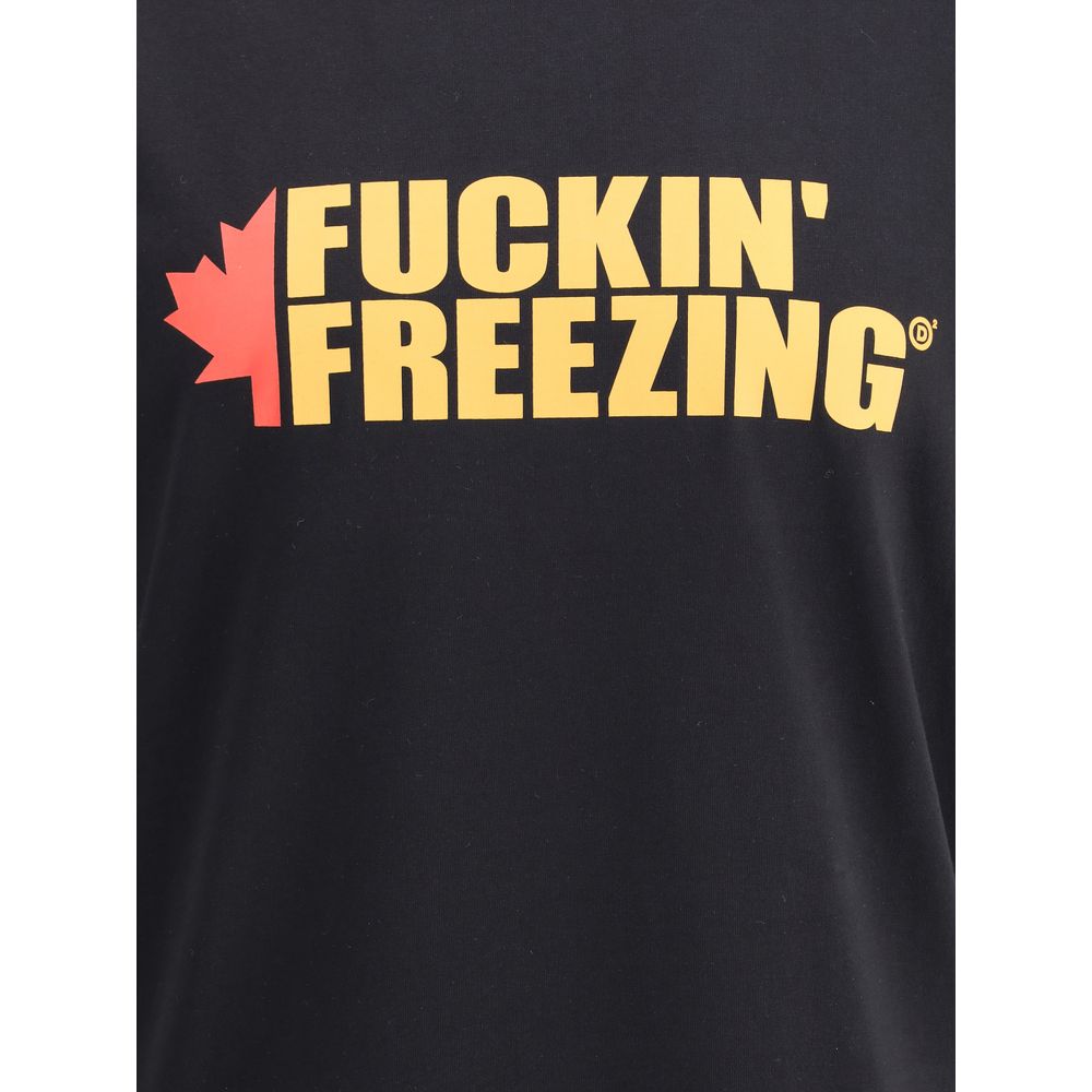 تي شيرت قطني أسود من Dsquared²