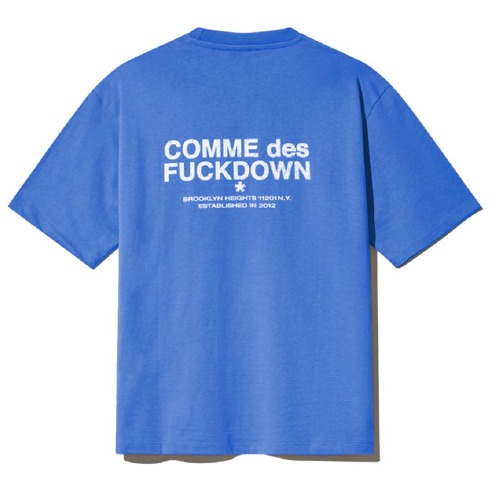 تي شيرت قطني أزرق Comme Des Fuckdown